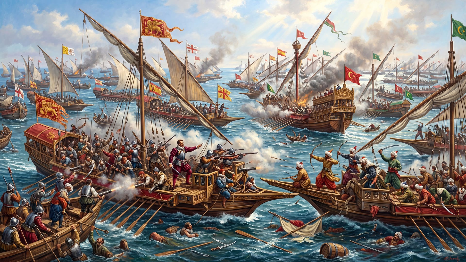 Decisive Moments in the History of Venice - Turning Points that Shaped the Serenissima 5 Battle of Lepanto - History of Venice