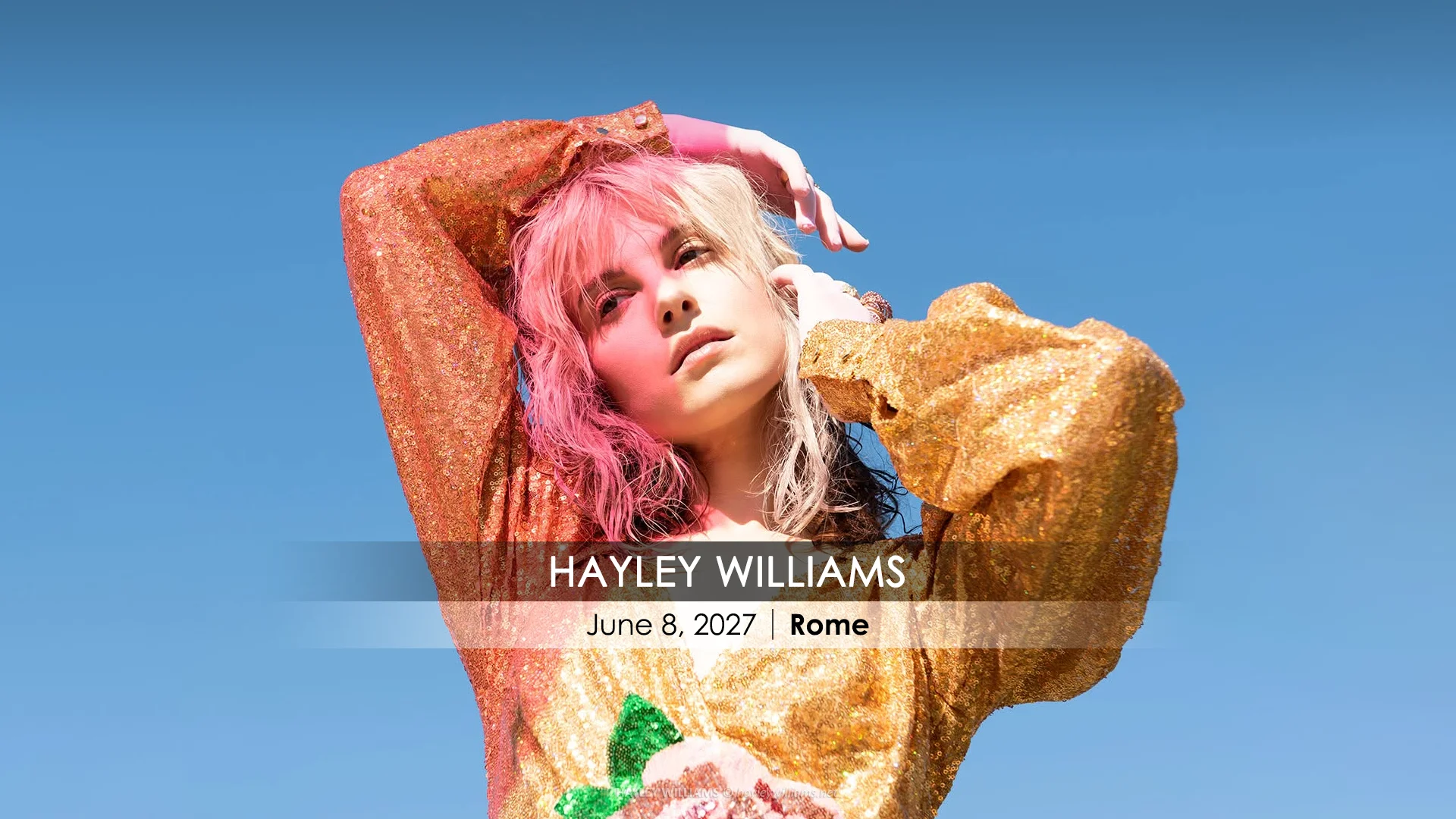 Hayley Williams @ Roma Summer Fest 2027 7 Hayley Williams promotional image for her Rome concert on June 8, 2027