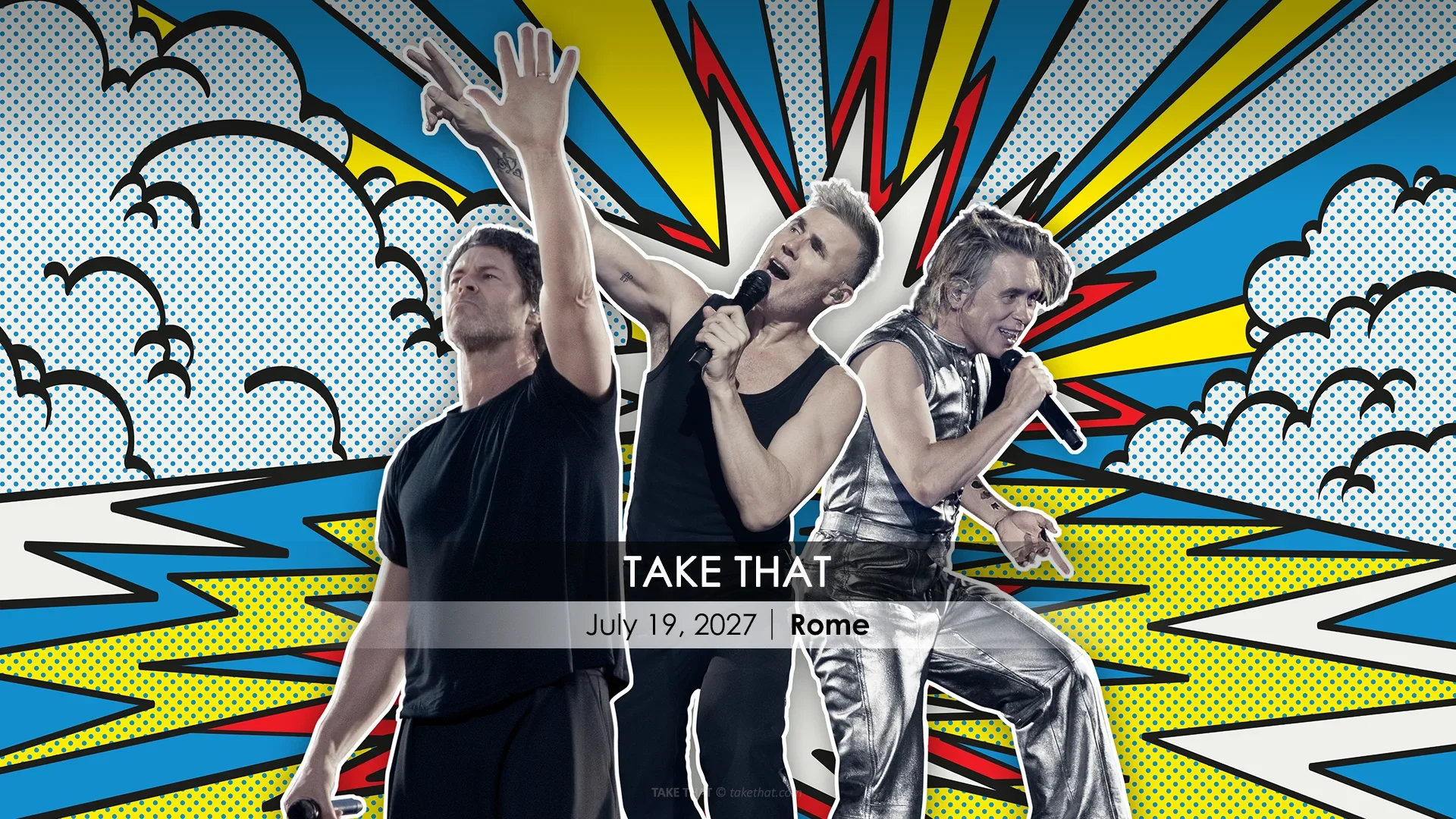 Take That @ Roma Summer Fest 2027 7 Take That @ Roma Summer Fest 2027 concert poster - Rome, July 19, 2027