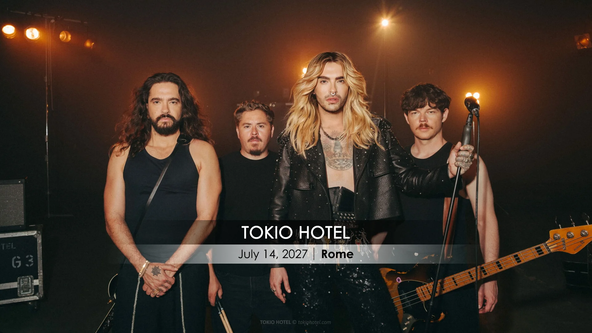 Tokio Hotel @ Roma Summer Fest 2027 7 Tokio Hotel @ Roma Summer Fest 2027 concert poster - Rome, July 14, 2027